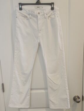 Hudson Jeans White Flare Wide-Leg  "Barbara"